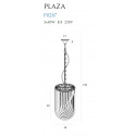 Pakabinamas šviestuvas PLAZA ∅ 38 cm - 4 - 525,56 €