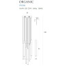 Pakabinamas šviestuvas ORGANIC 10x CHROM mažas - 4 - 660,67 €