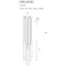 Pakabinamas šviestuvas ORGANIC 10x auksinis mažas - 5 - 660,67 €