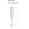 Pakabinamas šviestuvas ORGANIC 10x1 COPPER mažas, DIM - 3 - 679,28 €