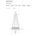 Pakabinamas šviestuvas QUEEN II CHROM, DIM - 2 - 952,29 €