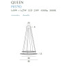 Pakabinamas šviestuvas QUEEN II CHROM, DIM - 2 - 952,29 €