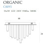 Plafonas ORGANIC 33x1 COPPER - 3 - 1 009,04 €