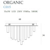 Plafonas ORGANIC 33x1 CHROM - 3 - 1 009,04 €