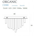 Plafonas ORGANIC 33x1 aukso - 4 - 1 009,04 €