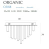 Plafonas ORGANIC 33x1 aukso - 4 - 1 009,04 €