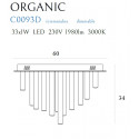 Plafonas ORGANIC 33x1 COPPER, DIM - 3 - 1 037,65 €