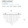 Plafonas ORGANIC 33x1 COPPER, DIM - 3 - 1 037,65 €