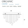 Plafonas ORGANIC 33x1 CHROM, DIM - 3 - 1 037,65 €