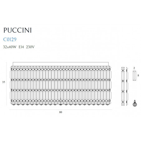 Plafonas PUCCINI 80cm - 4 - 1 271,59 €