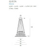 Pakabinamas šviestuvas QUEEN IV COPPER - 7 - 1 348,57 €