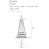 Pakabinamas šviestuvas QUEEN IV COPPER, DIM - 7 - 1 391,81 €