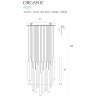 Pakabinamas šviestuvas ORGANIC 33x1 CHROM - 5 - 1 416,23 €