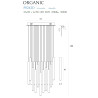 Pakabinamas šviestuvas ORGANIC 33x1 auksinė, DIM - 6 - 1 465,07 €