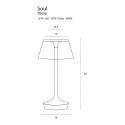Stalinė lempa SOUL SMOKY - 3 - 114,42 €