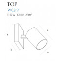 Sieninis šviestuvas TOP1 juodas - 2 - 27,90 €