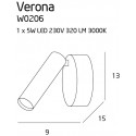 Sieninis šviestuvas VERONA - 4 - 75,58 €