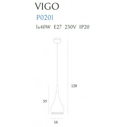 Pakabinamas šviestuvas VIGO I CHROM - 4 - 109,76 €