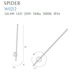 Sieninis šviestuvas SPIDER IP44 - 3 - 115,58 €