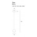 Pakabinamas šviestuvas ZEN 1 CHROM - 4 - 139,30 €