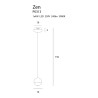 Pakabinamas šviestuvas ZEN 1 CHROM - 4 - 139,30 €