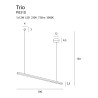 Pakabinamas šviestuvas TRIO 1 - 2 - 185,11 €