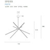 Pakabinamas šviestuvas SPIDER - 4 - 363,71 €