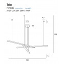 Pakabinamas šviestuvas TRIO 3, DIM - 7 - 454,17 €