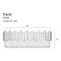 Plafonas TREND 60cm - 4 - 929,97 €