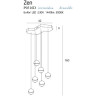 Pakabinamas šviestuvas ZEN 6 vario, DIM - 3 - 949,74 €