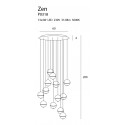 Pakabinamas šviestuvas ZEN 13 vario - 5 - 1 782,50 €