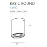 Lubinis šviestuvas BASIC ROUND baltas - 3 - 21,62 €