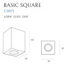 Lubinis šviestuvas BASIC SQUARE BLACK - 5 - 28,14 €