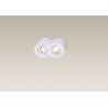 Lubinis šviestuvas BASIC ROUND baltas dvigubas - 2 - 49,30 €