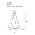 Pakabinamas šviestuvas ARIEL, DIM - 5 - 997,65 €