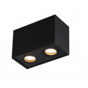 Lubinis šviestuvas BASIC SQUARE juodas dvigubas - 1 - 56,05 €
