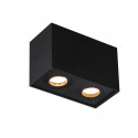 Lubinis šviestuvas BASIC SQUARE juodas dvigubas - 2 - 56,05 €