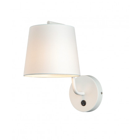 Sieninis šviestuvas CHICAGO baltas su baltu gaubtu - 1 - 58,60 €