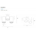 Lubinis šviestuvas BARRO II  baltas - 3 - 72,09 €