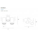 Lubinis šviestuvas BARRO II juodas - 4 - 72,09 €