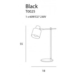Stalinė lempa BLACK - 6 - 78,14 €