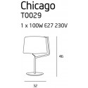 Stalinė lempa CHICAGO juodas su juodu gaubtu - 3 - 99,99 €