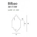 Sieninis šviestuvas BILBAO mažas - 4 - 132,08 €