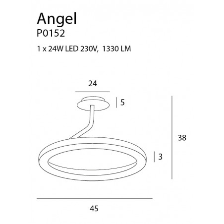 Pakabinamas šviestuvas ANGEL - 4 - 345,33 €