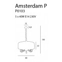 Pakabinamas šviestuvas AMSTERDAM 60 cm - 7 - 510,22 €