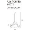 Pakabinamas šviestuvas  CALIFORNIA - 6 - 764,87 €