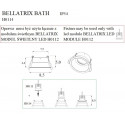 Lubiniai šviestuvai - Įleidžiamas šviestuvas BELLATRIX BATH juodas, IP54, be LED modulio - 16,81 €