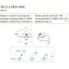 Lubiniai šviestuvai - Įleidžiamas šviestuvas BELLATRIX SIDE baltas, be LED modulio - 14,18 €