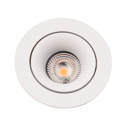 Lubiniai šviestuvai - Įleidžiamas šviestuvas BELLATRIX TILTED baltas, be LED modulio - 14,62 €