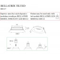 Lubiniai šviestuvai - Įleidžiamas šviestuvas BELLATRIX TILTED baltas, be LED modulio - 14,62 €